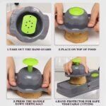 16 IN1 Mandoline Slicer Veggie Food Chopper Vegetable Cutter Tomato Carrot Grater Cheese French Onion Shredders Kitchen Tool - Image 4