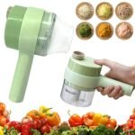 4 in 1 Portable Electric Vegetable Cutter Set Mini Wireless Food Processor Garlic Chili Onion Celery Ginger Meat Garlic Chopper - Image 5