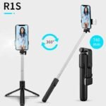 4 in 1 Wireless Selfie With Fill Light Stick Tripod Bluetooth Shutter selfie Light foldable Selfie stick for all Phone Extendable With charging Cable Detachable Bluetooth Shutter - Image 5