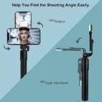 4 in 1 Wireless Selfie With Fill Light Stick Tripod Bluetooth Shutter selfie Light foldable Selfie stick for all Phone Extendable With charging Cable Detachable Bluetooth Shutter - Image 4