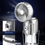 6in1 portable outdoor LED camping lantern with fan solar charge rechargeable light energy saving tent lamp flashlight