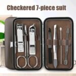 7PCS Nail Cutter Scissor Set Stainless Steel Nail Clippers Nail Clippers Pedicure Beauty Manicure Implement Household Pedicure