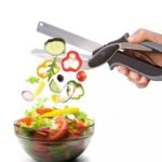 Clever Cutter Crockery 2 in 1 Knife Cutting Board Utility Cutter Stainless Steel Crockery Mall Multi Function - Image 3