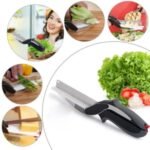 Clever Cutter Crockery 2 in 1 Knife Cutting Board Utility Cutter Stainless Steel Crockery Mall Multi Function - Image 2
