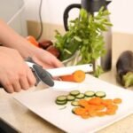 Clever Cutter Crockery 2 in 1 Knife Cutting Board Utility Cutter Stainless Steel Crockery Mall Multi Function - Image 4