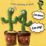 Dancing Cactus Toy Repeat Talking USB Charging Can Sing Record Cactus Bailarín Dansant Kids Education Toys Birthday Present - Image 2