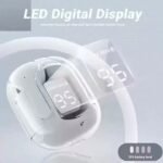 Air31 earbuds With SILICON POUCH wireless crystal Transparent and Bluetooth Air 31Type C - Image 2