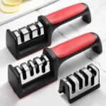 Household Knife Sharpener Kitchen Multi Functional Three Section Cutter Diamond Cutter Sharpening - Image 5