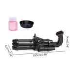 Kids Automatic Bubble Gatling Gun Summer Soap Water Bubble Machine Bubble Machine Gun Indoor Outdoor Toy Gift for Children - Image 4