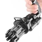 Kids Automatic Bubble Gatling Gun Summer Soap Water Bubble Machine Bubble Machine Gun Indoor Outdoor Toy Gift for Children