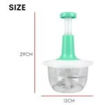 Manual Hand Push Chopper/ multifunctional Hand Pat Chopper And Mixer/press Cutter Vegetable Meat Grinder 1.5 Liter - Image 3