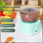 Mini Meat Grinder Mini Electric Mixer Multipurpose Food Processor Anti Slip Food Mincing Machine Wireless Portable Food Mixer 300ml Rechargeable Kitchen Chopping Gadget
