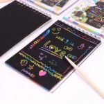 Scratch Note Black Cardboard Creative DIY Draw Sketch Notes for Toy Notebook School Supplies - Image 4