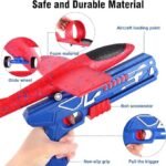 Airplane Launcher Toy Foam Throwing Glider Plane with Catapult Gun Indoor Outdoor Shooting Game for Kids - Image 4