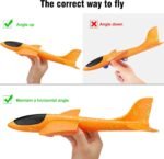 Airplane Launcher Toy Foam Throwing Glider Plane with Catapult Gun Indoor Outdoor Shooting Game for Kids - Image 3