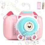 Bubble Camera with Bubble Solution Cartoon Camera Automatic Bubble Blowing Machine Toy With Light Sound for Kids - Image 5
