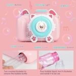 Bubble Camera with Bubble Solution Cartoon Camera Automatic Bubble Blowing Machine Toy With Light Sound for Kids - Image 4