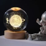 Crystal Ball Night Light Desktop Lamp Dinner Table Office Dorm Home Spacewalk Lamps Lighting Ceiling Fans Night Lights - Image 2