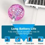 Gyrosphere Flying Spinner chargeable for Kids or Adults Mini Flying Ball Toys with360° Rotating and LED Lights - Image 3