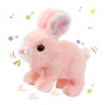 Little Jumping Baby Rabbit Electronic Pet Plush Bunny Toy with Sounds