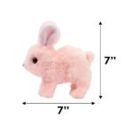 Little Jumping Baby Rabbit Electronic Pet Plush Bunny Toy with Sounds - Image 3