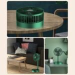 3 Speed Big size Rechargeable Mini Folding Telescopic Fan USB Rechargeable Floor Fan for Student Dormitory Home Outdoor Camping Office Small Desktop mini Fan - Image 3