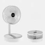3 Speed Big size Rechargeable Mini Folding Telescopic Fan USB Rechargeable Floor Fan for Student Dormitory Home Outdoor Camping Office Small Desktop mini Fan - Image 5