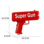 Rain Money Gun Paper Spary Machine Toy Gun Money Gun with 100 Pcs Play Money Cash Gun Party Supplies - Image 4