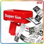 Rain Money Gun Paper Spary Machine Toy Gun Money Gun with 100 Pcs Play Money Cash Gun Party Supplies - Image 2