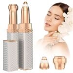 Rechargeable 2 in 1 Hair Remover Trimmer For Women, Electric Flawless Facial Machine Razor, Painless - Image 4