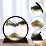 Sandscape Painting Sand Clock Moving Sand Art Hourglass Sand Timer 3D Moving Sand Mountain Lamp with Metal Stand Showpiece Home Decoration - Image 4